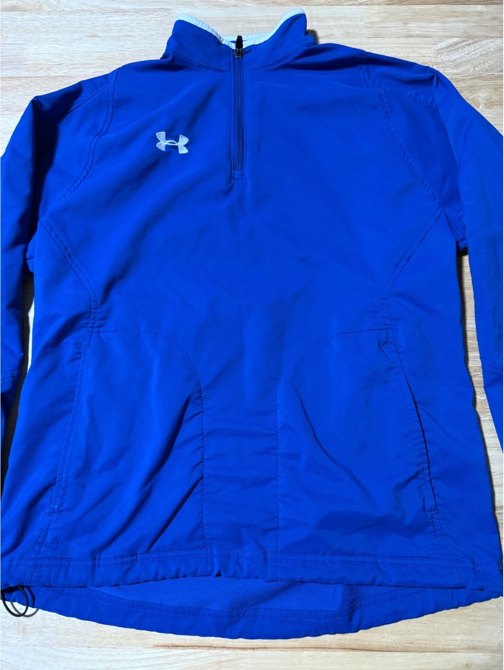 Women’s Under Armour Blue Quarter Zip Pullover Jacket Small